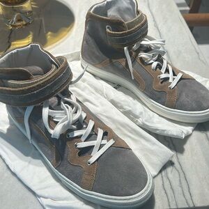 Pierre Hardy 112 HIGH-TOP SNEAKERS in suede